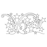 elegant star border 002